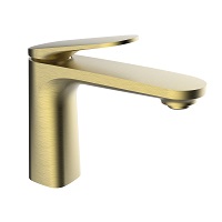 Single-lever basin mixer with aerator and flexible hoses 3/8″ >350mm.