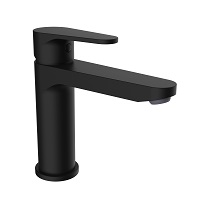 Single-lever basin mixer with aerator and flexible hoses 3/8″ >350mm.