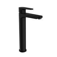 Single-lever basin mixer with aerator and flexible hoses 3/8″ >350mm.