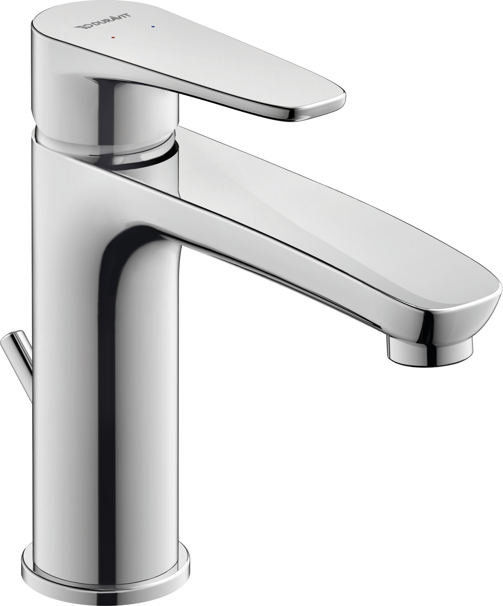 Single lever basin mixer M with pull-rod