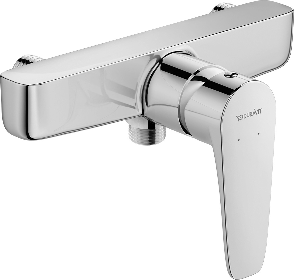 Single lever shower mixer exposed