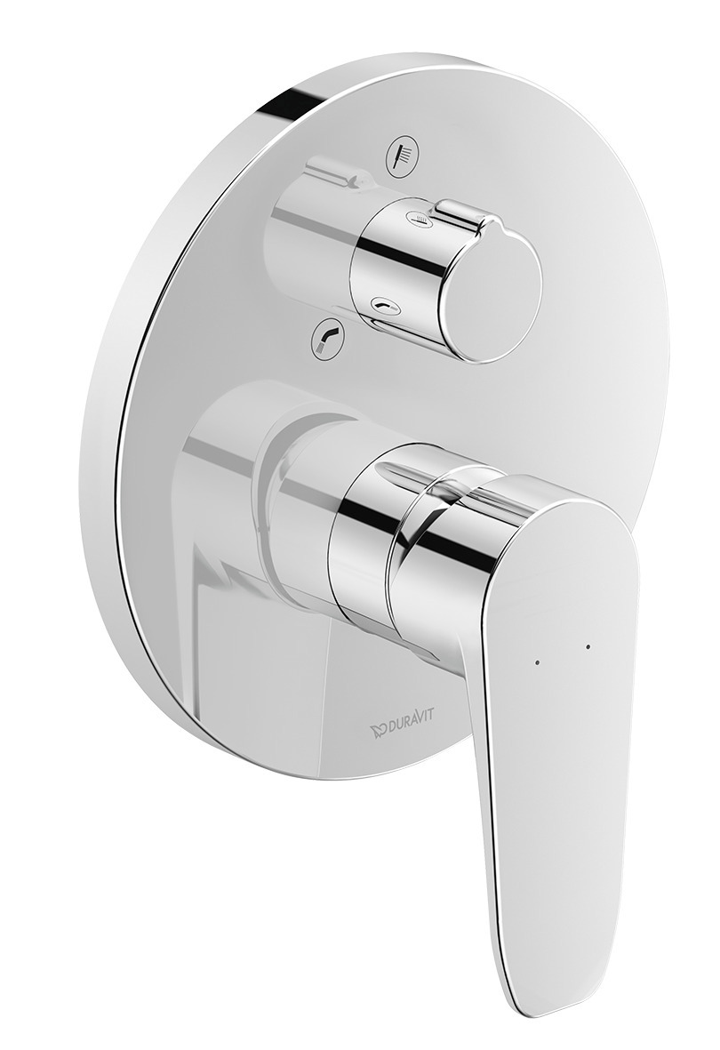 Single lever bath mixer with diverter concealed
