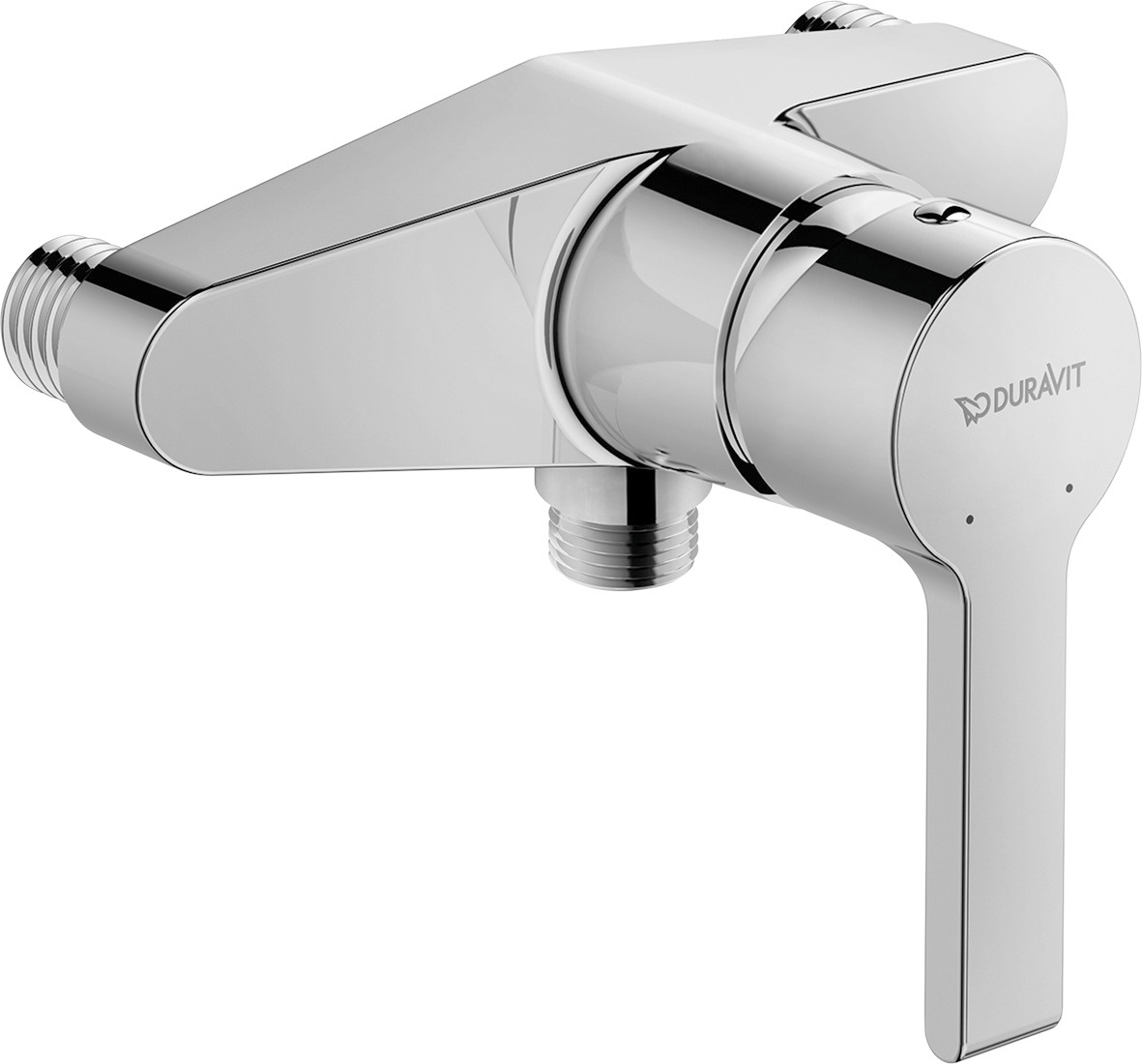 Single lever shower mixer exposed