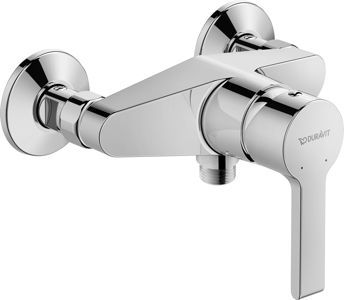 Single lever shower mixer exposed