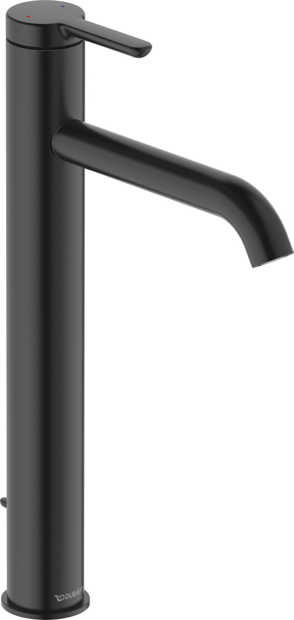 Single lever basin mixer XL with pull-rod matt black