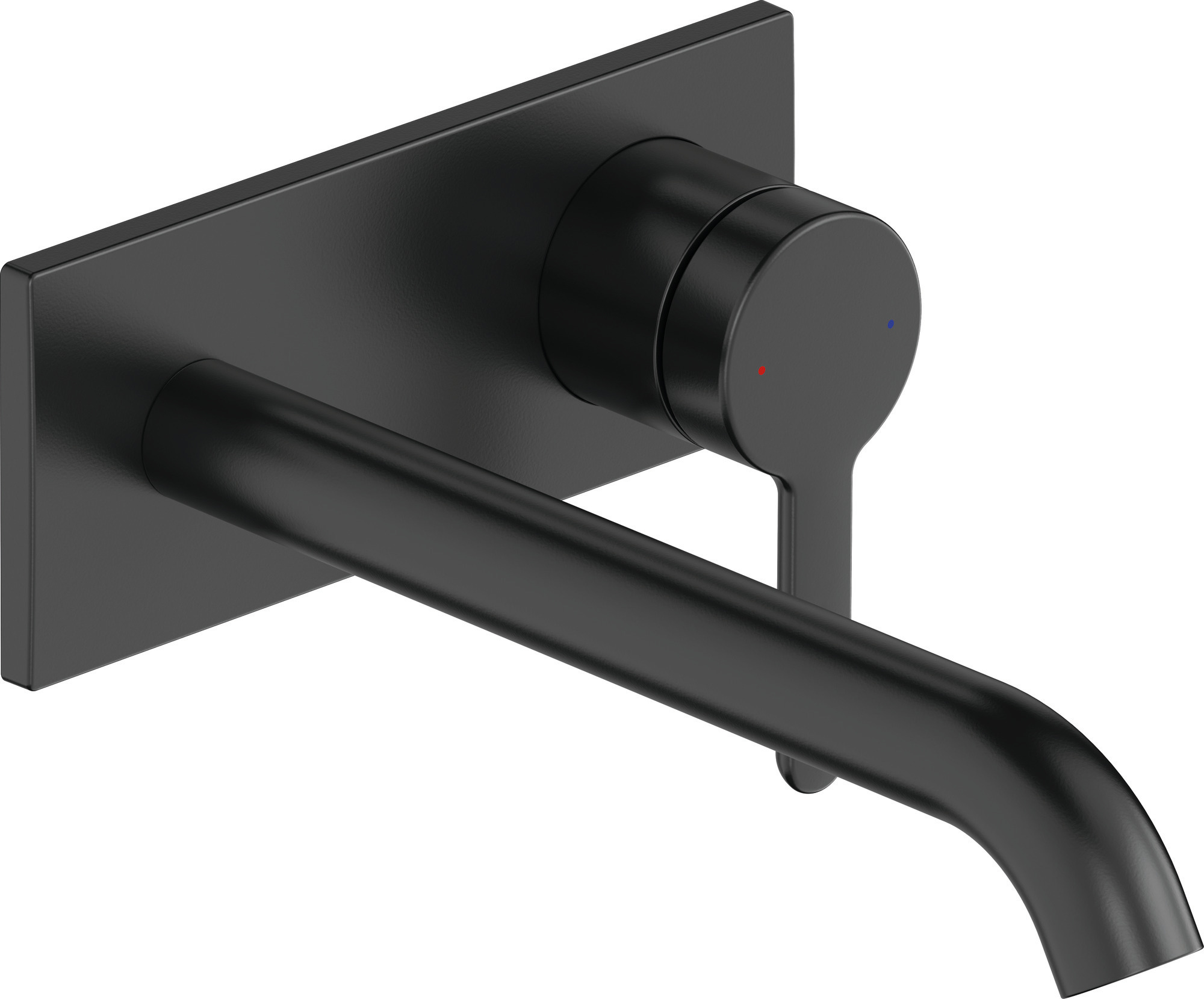 Single lever basin mixer concealed  matt black