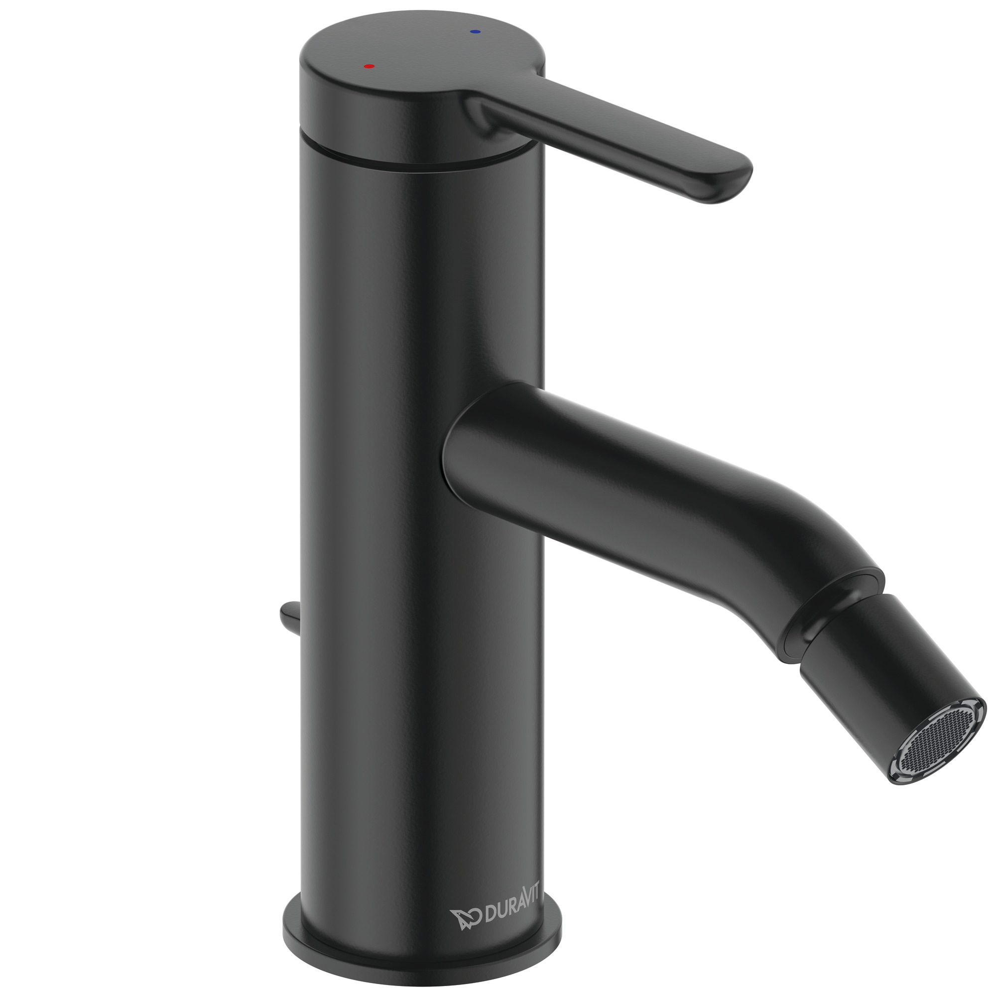 Single lever bidet mixer matt black
