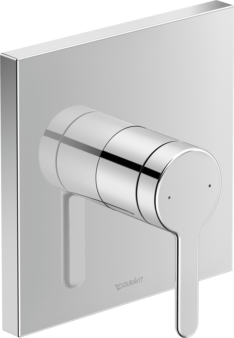 Single lever shower mixer concealed  square chrome
