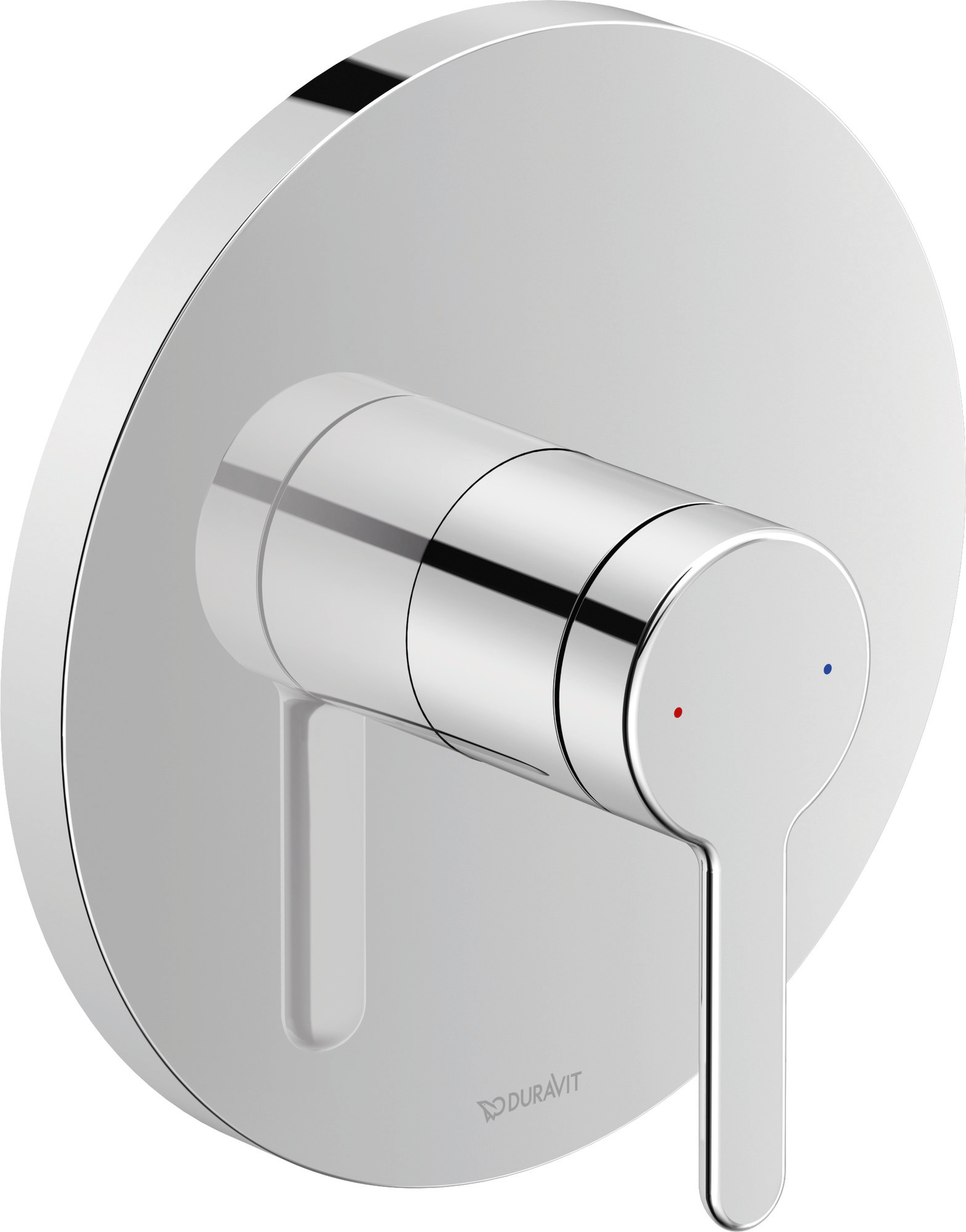 Single lever shower mixer concealed  round chrome