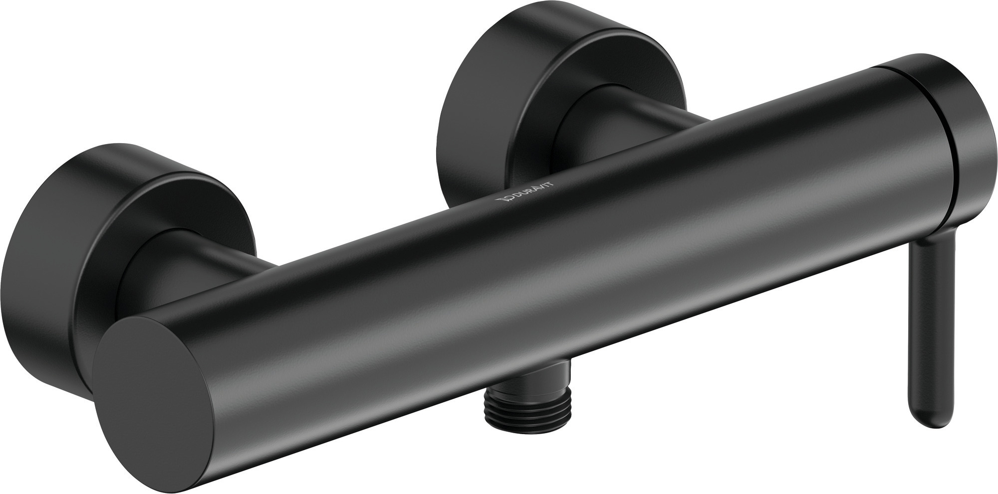 Single lever shower mixer exposed  matt black