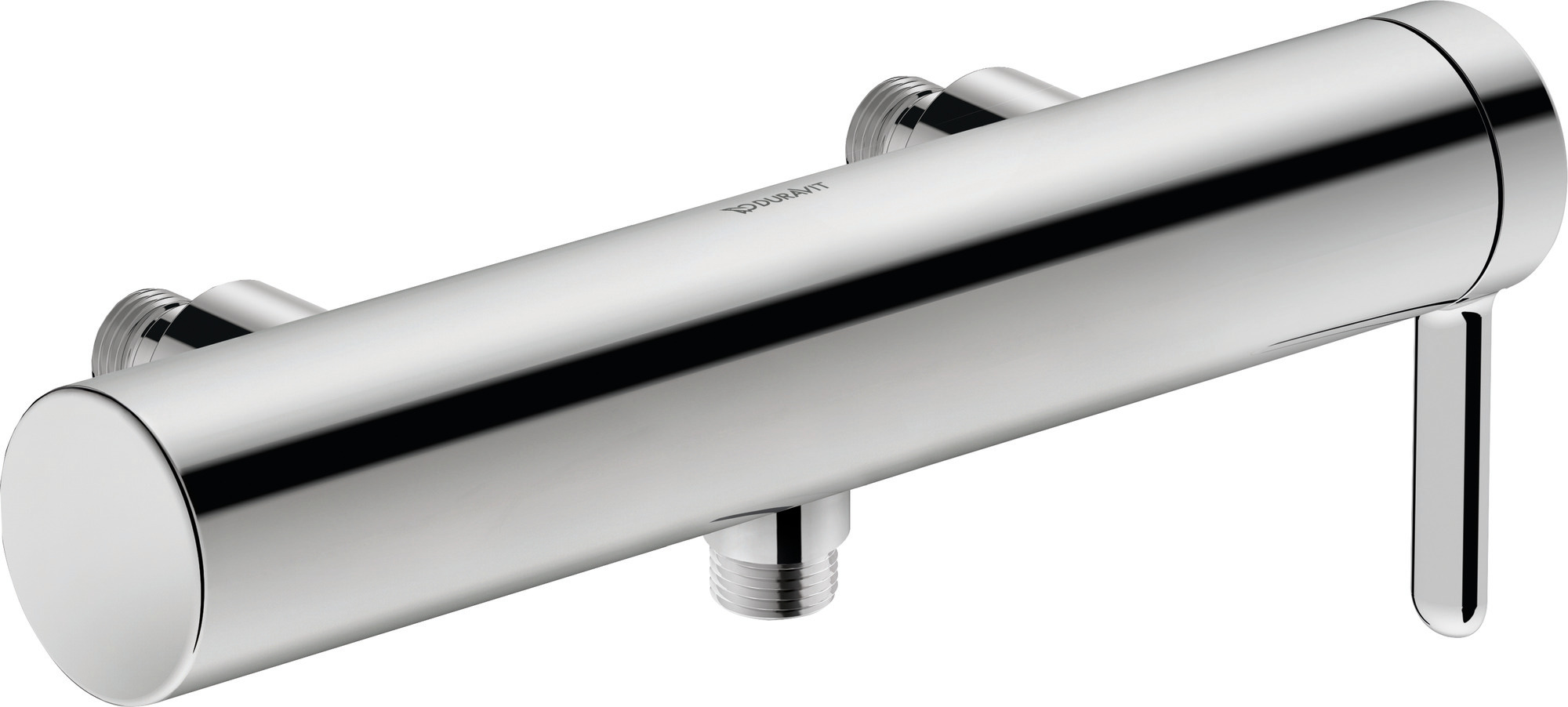 Single lever shower mixer exposed chrome