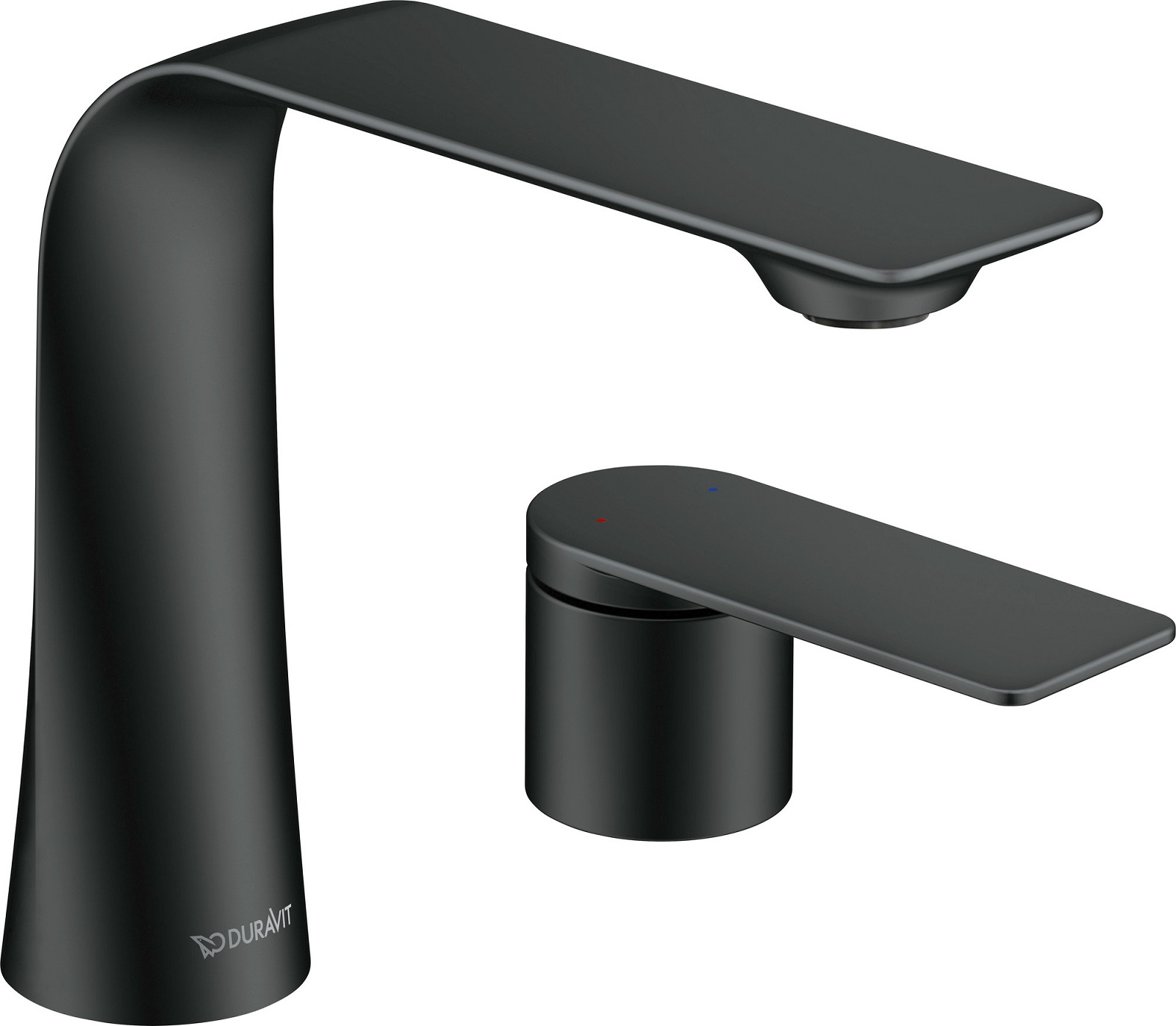 2-hole basin mixer M matt black