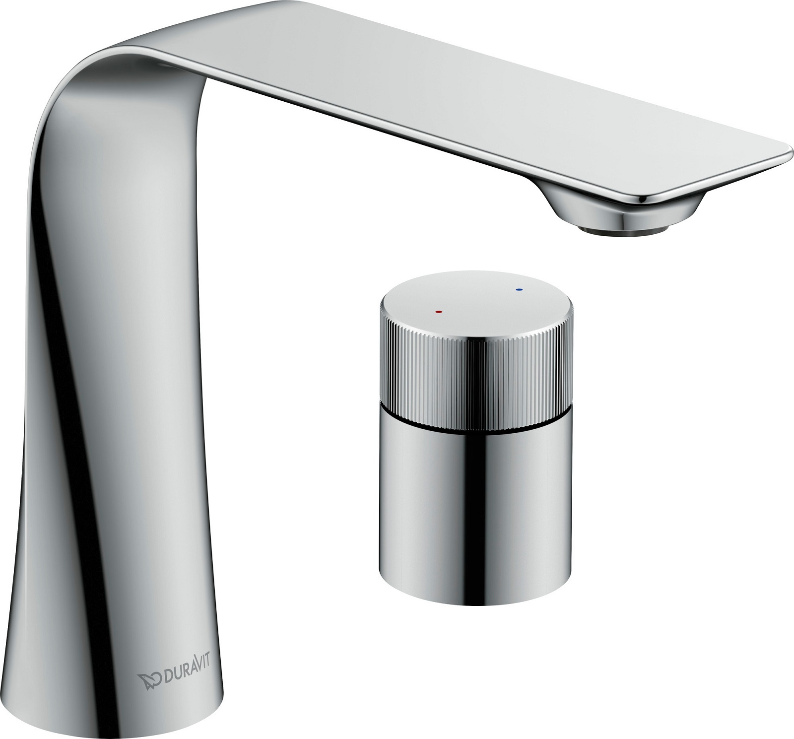 2-hole basin mixer M with turning handle chrome