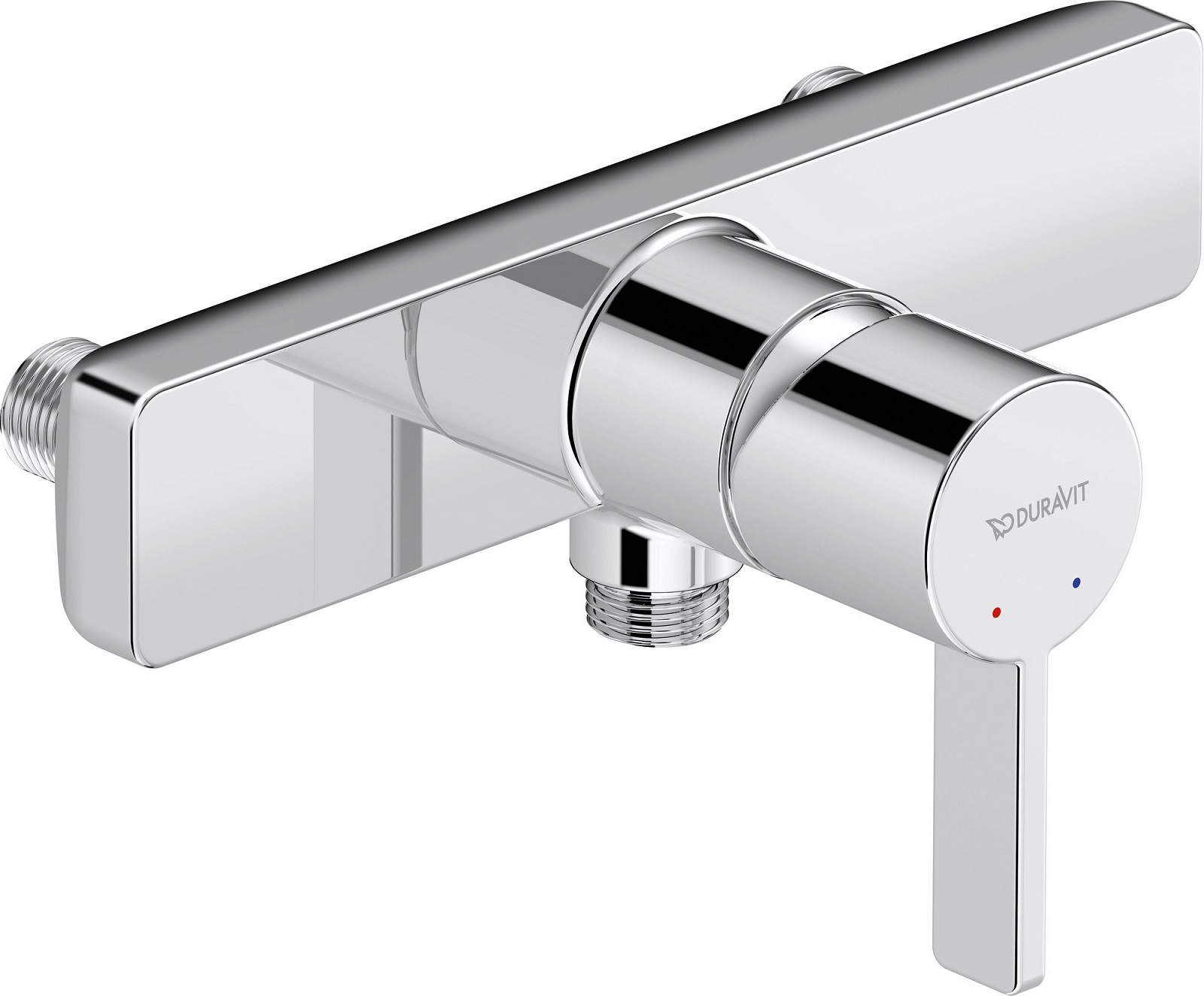 Single lever shower mixer exposed
