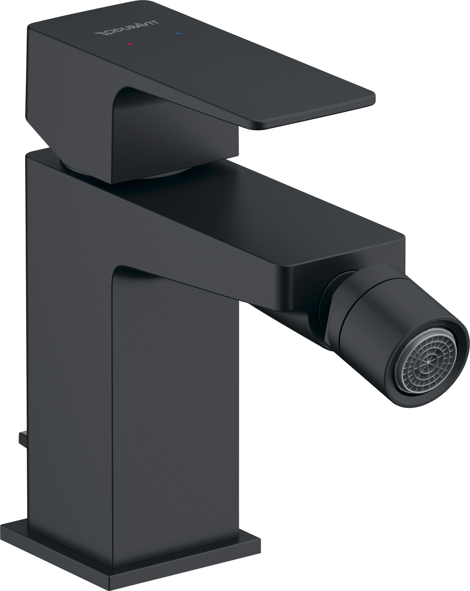 Single lever bidet mixer matt black