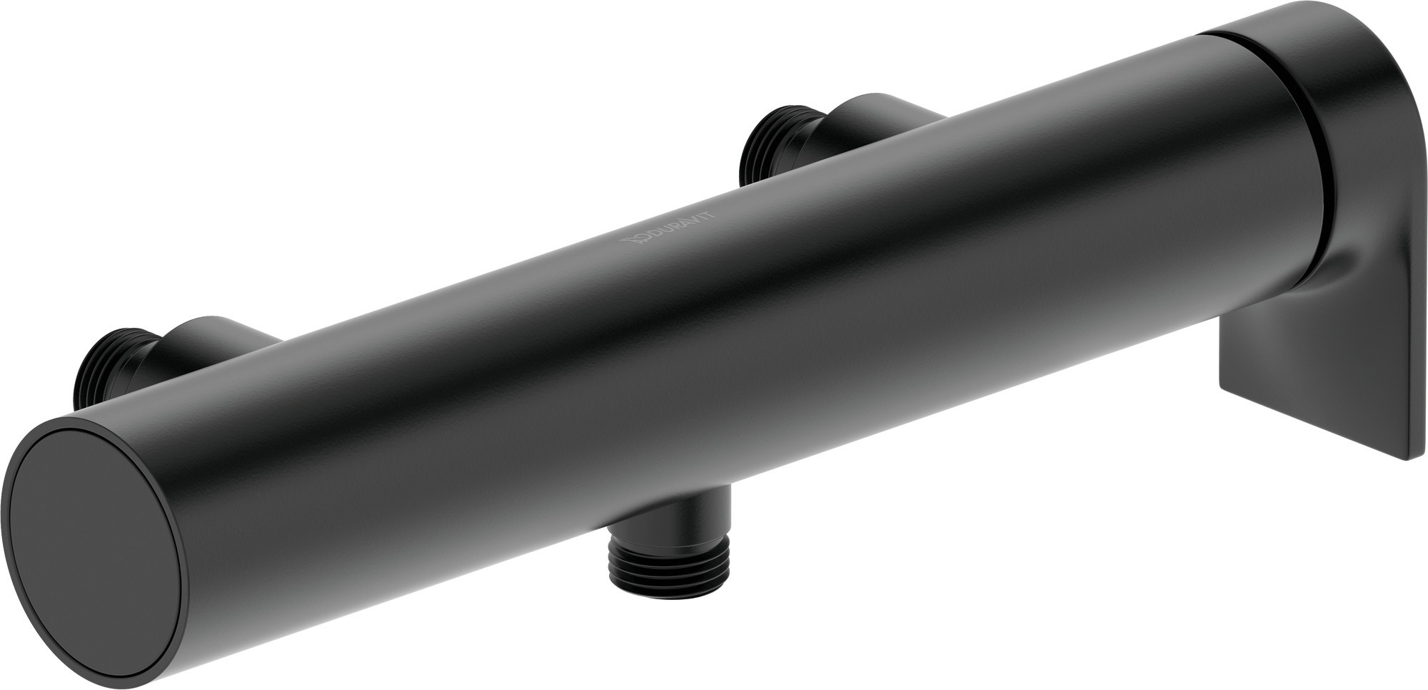 Single lever shower mixer exposed black matt