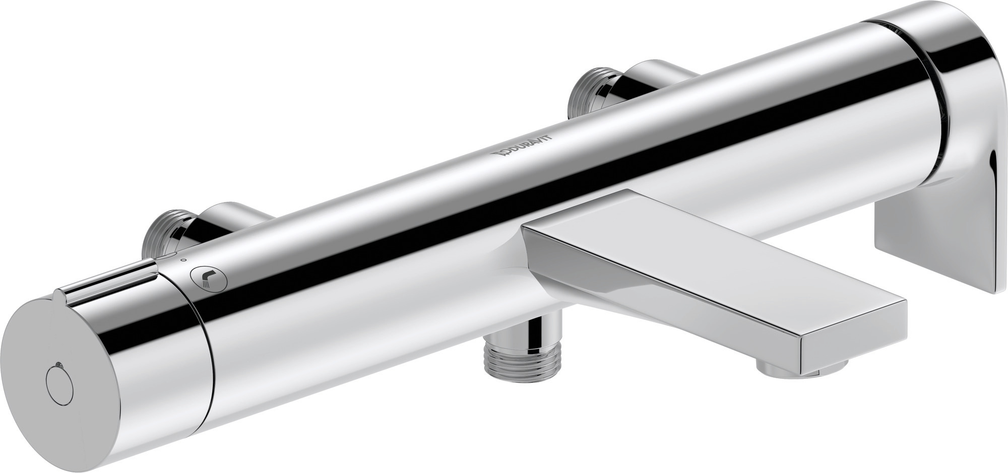 Single lever bath mixer exposed chrome
