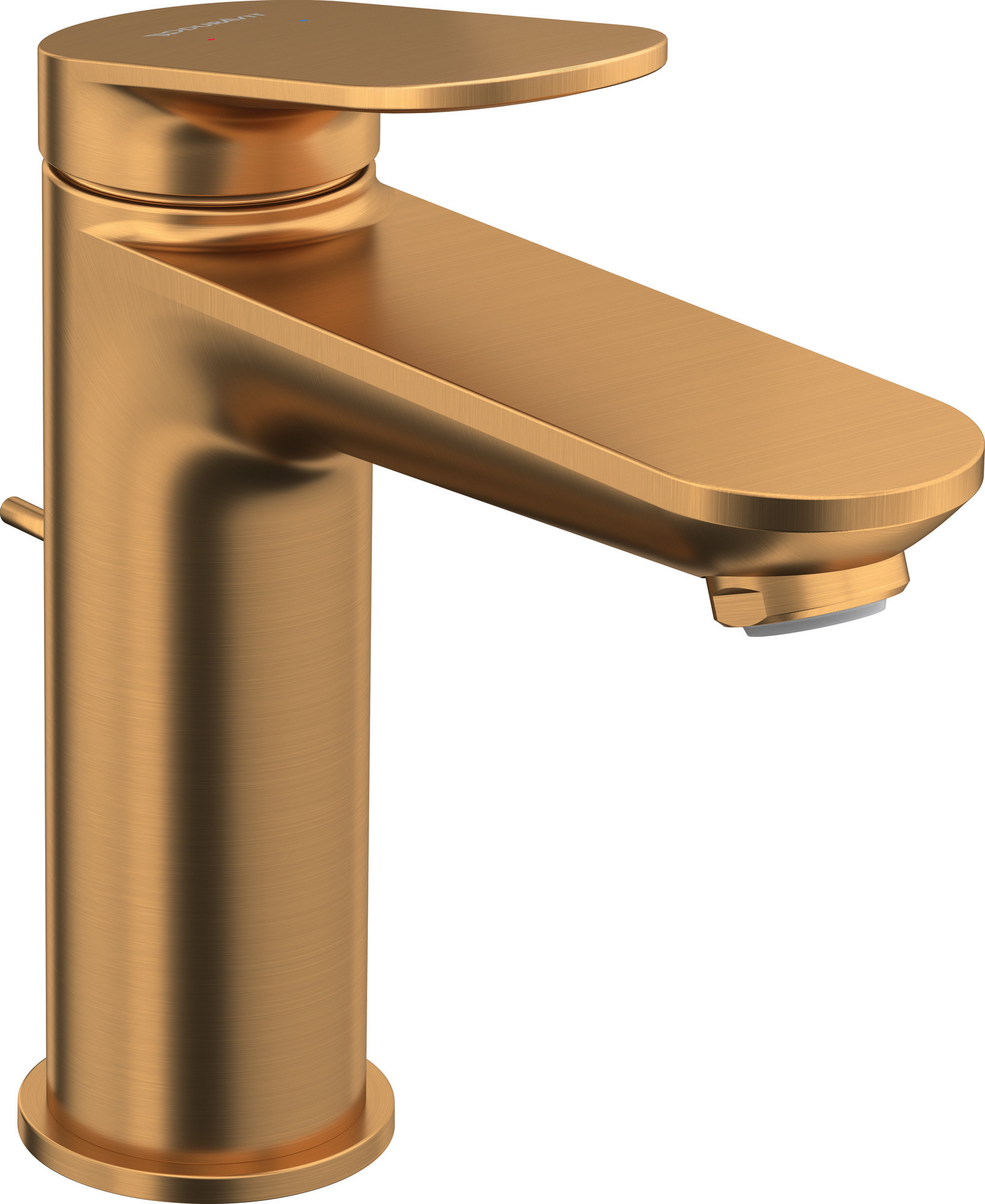 Single lever basin mixer M with pull-rod brushed bronce