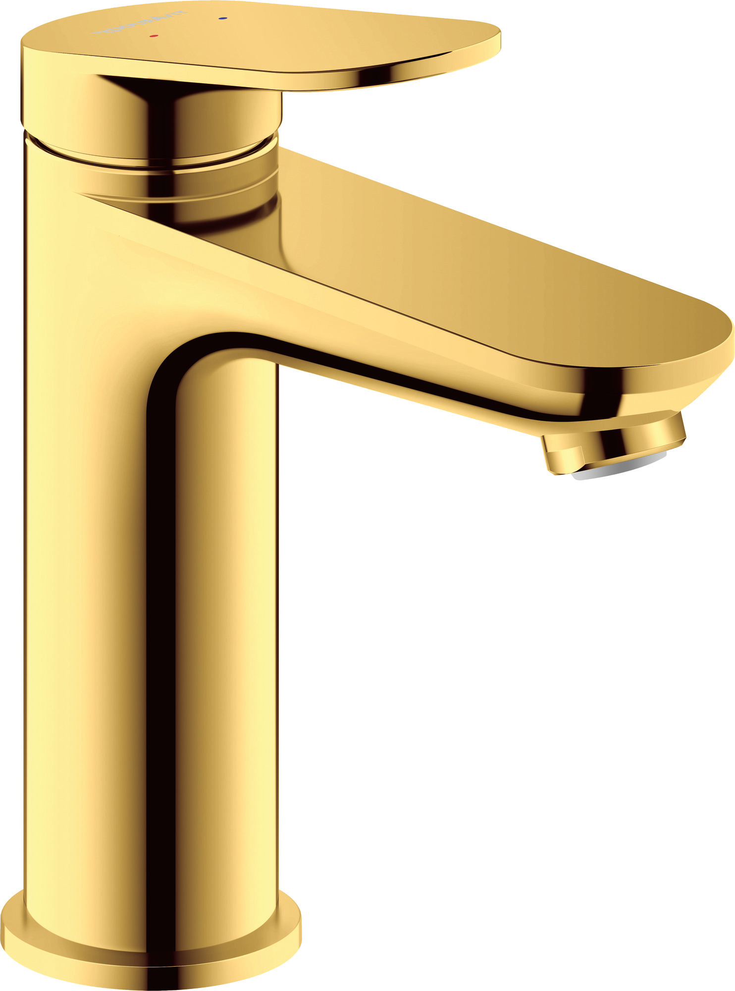 Single lever basin mixer M polished gold