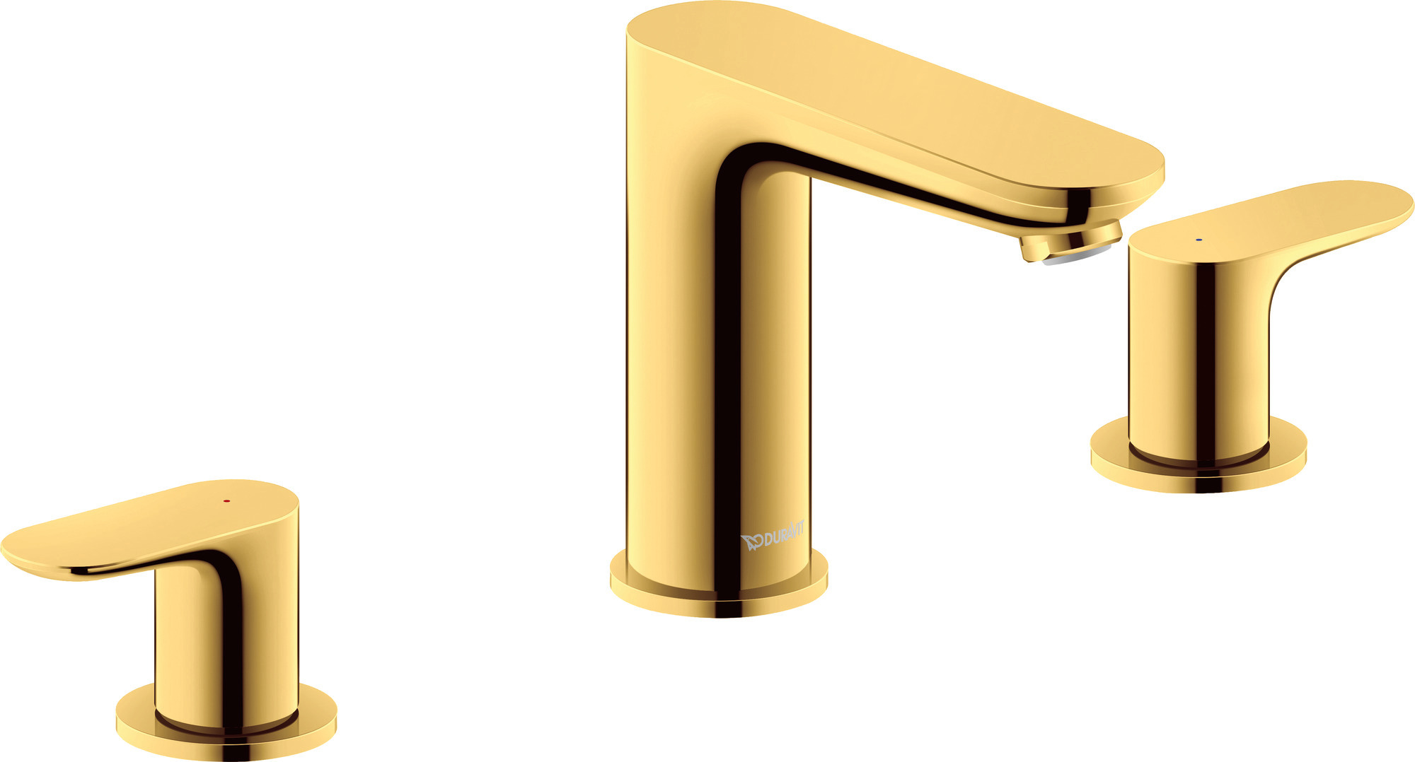 3-hole basin mixer polished gold