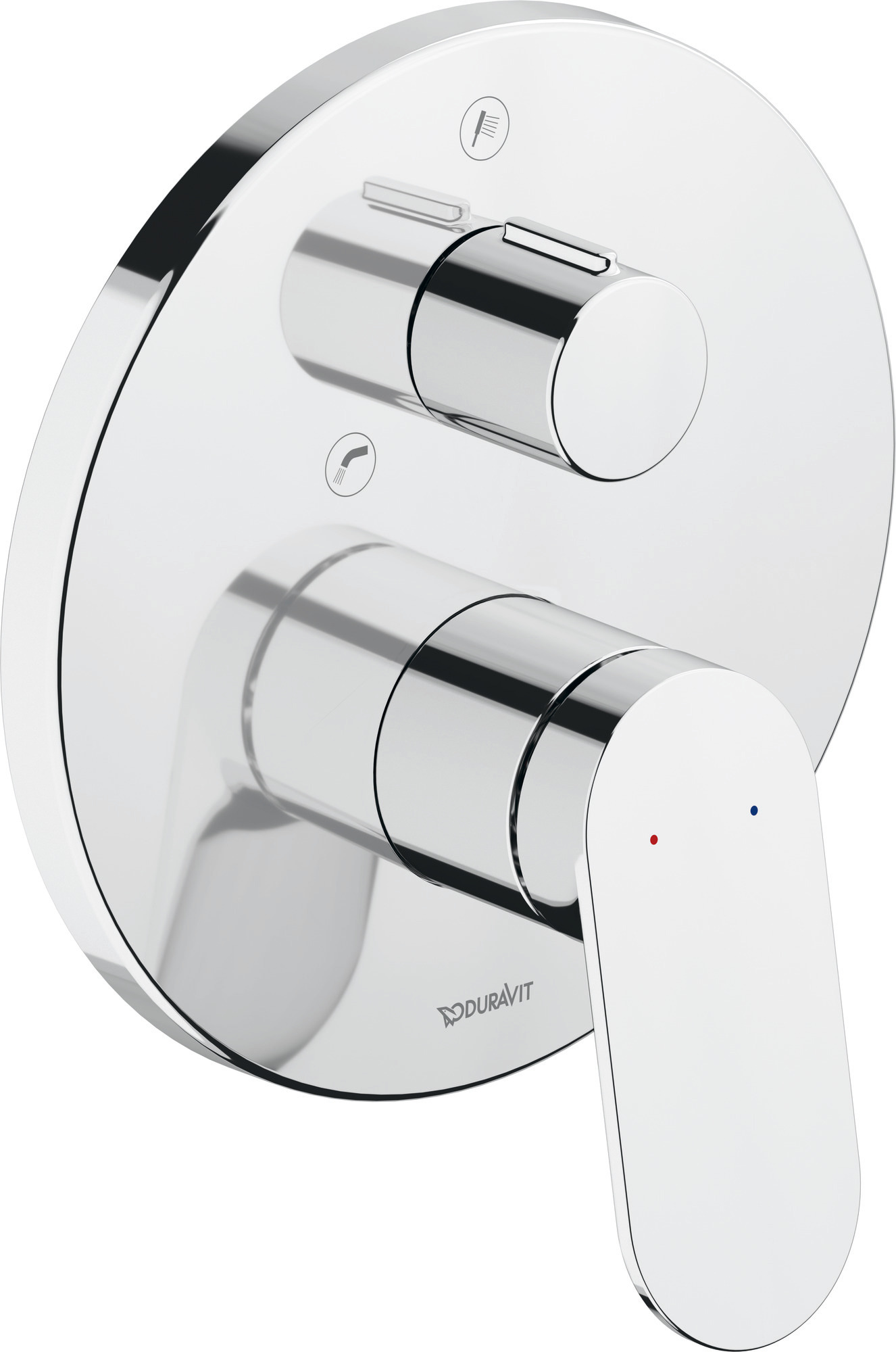 Single lever bath mixer concealed chrome