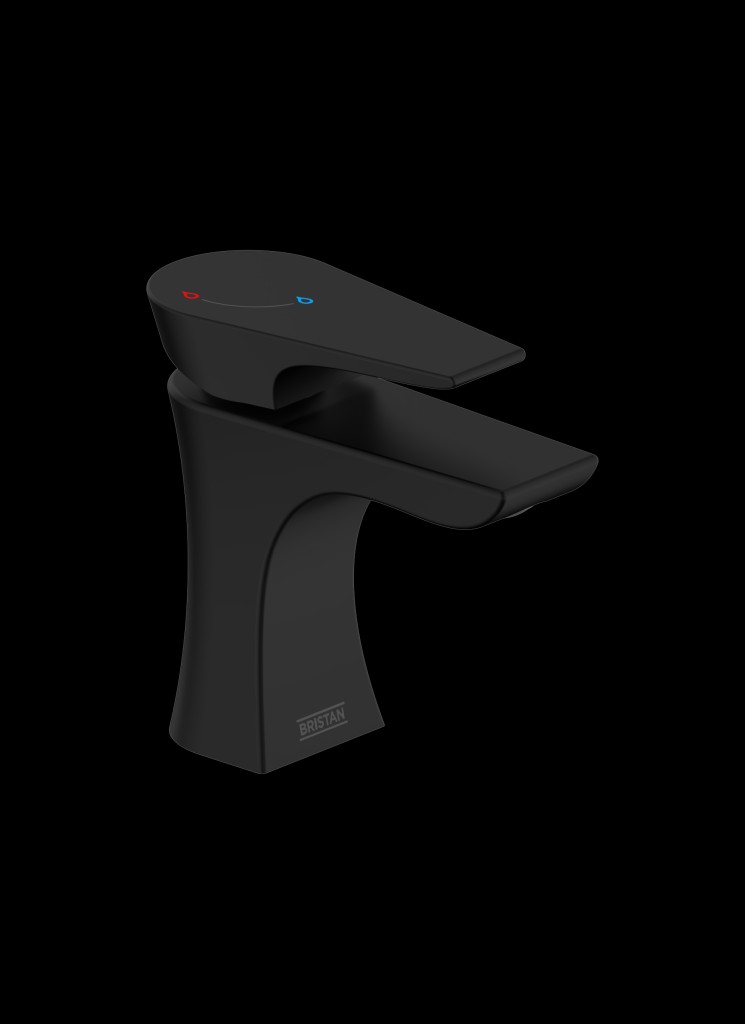 Hourglass Eco Start Basin Mixer Black