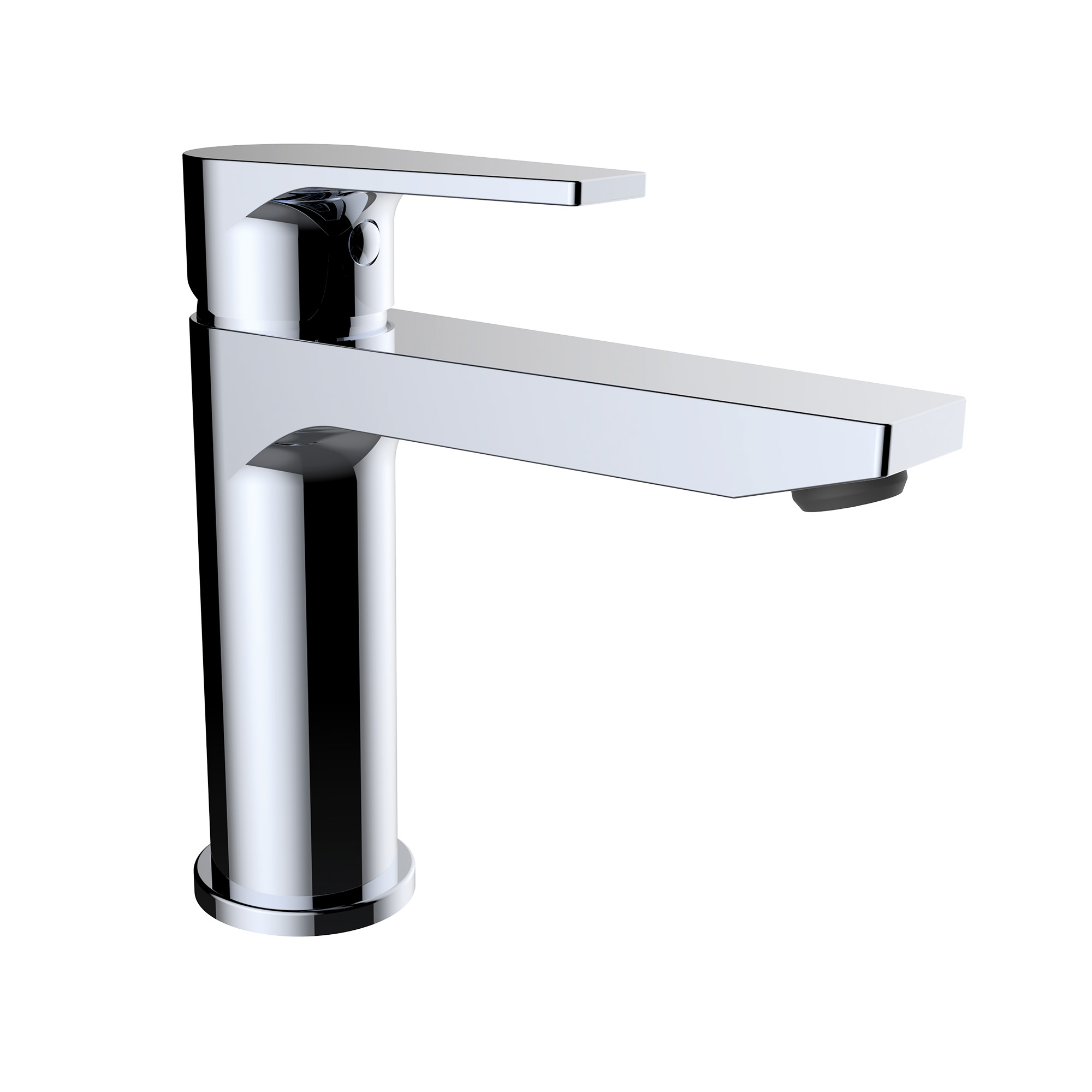 Single-lever basin mixer with aerator and flexible hoses 3/8″ >350mm.