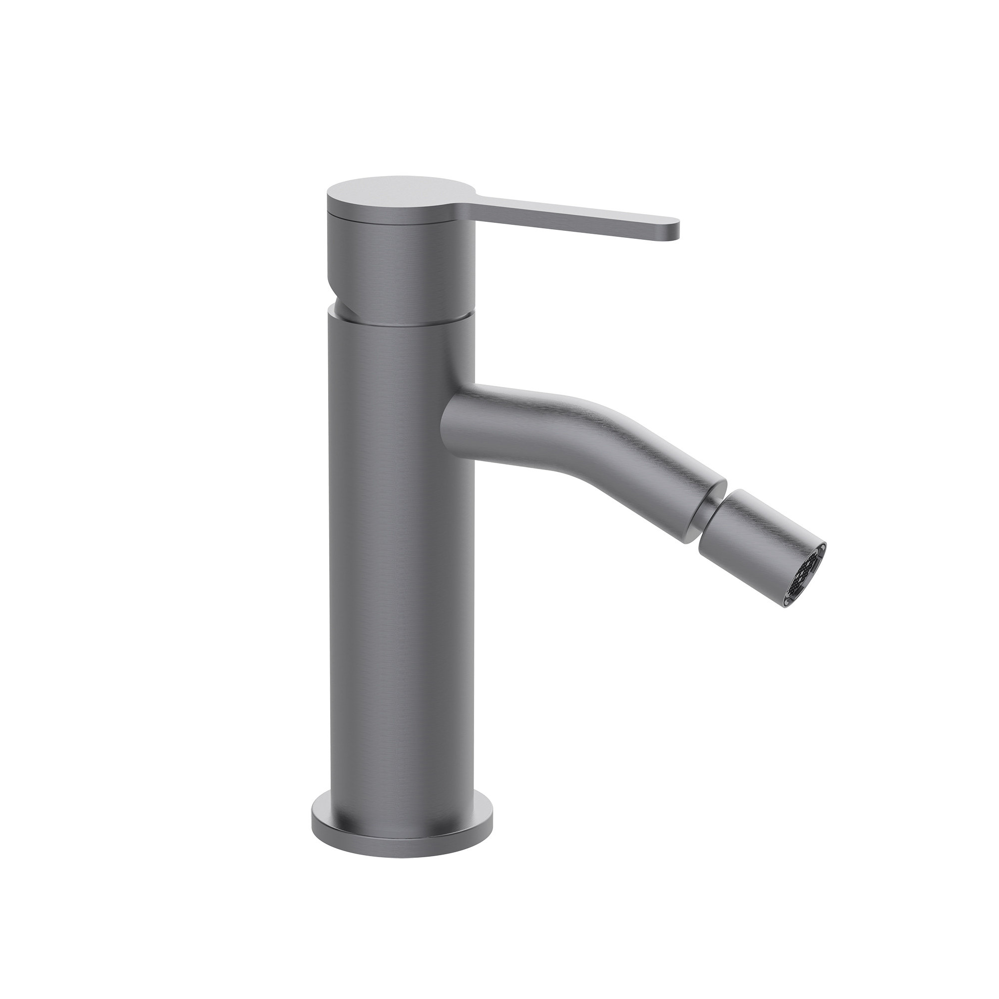 Single-lever bidet mixer with swivel aerator and flexible hoses 3/8″ >350mm.