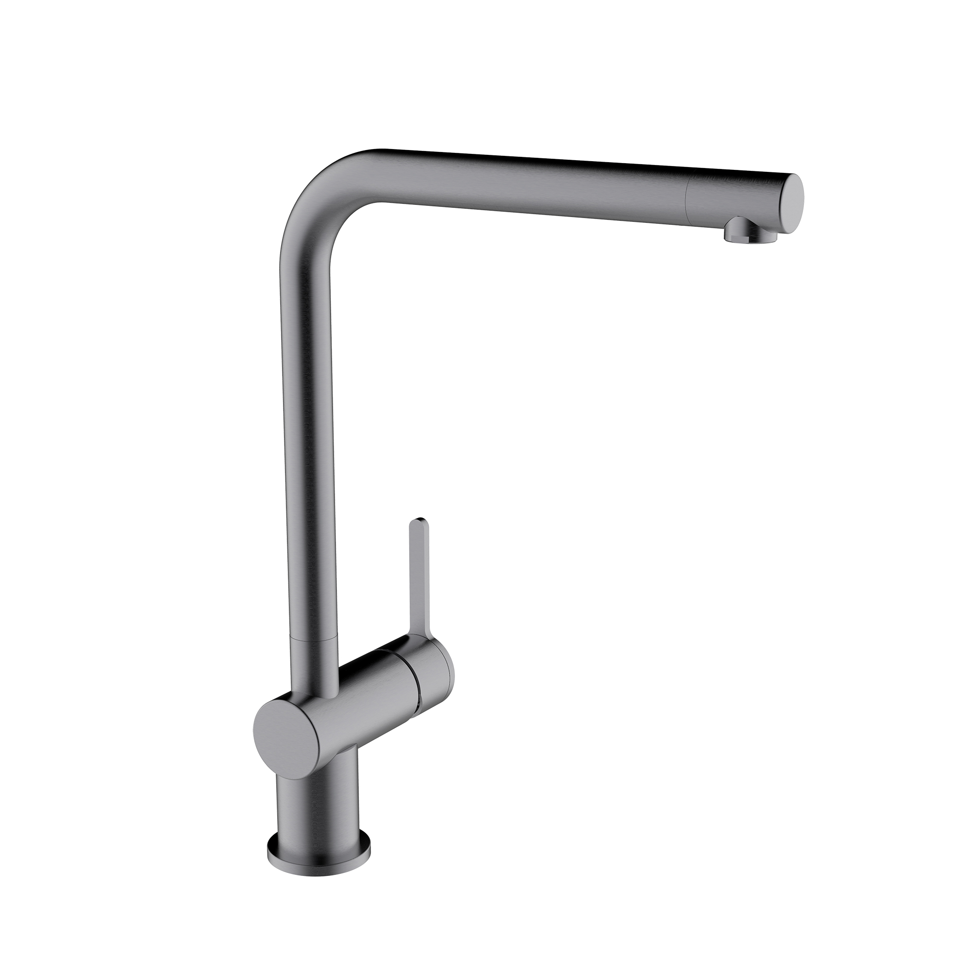 Single-lever sink mixer with aerator, swivel spout and flexible hoses 3/8″ >350mm.