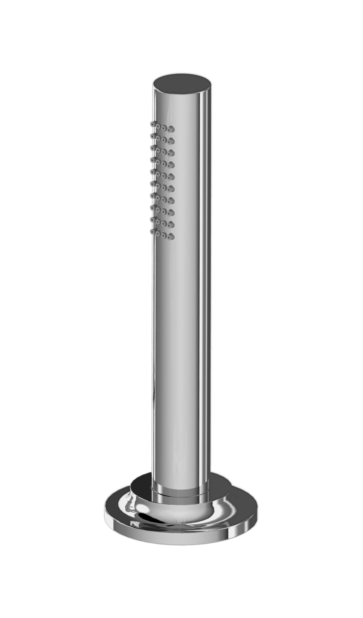 Deck-mounted retractable handshower