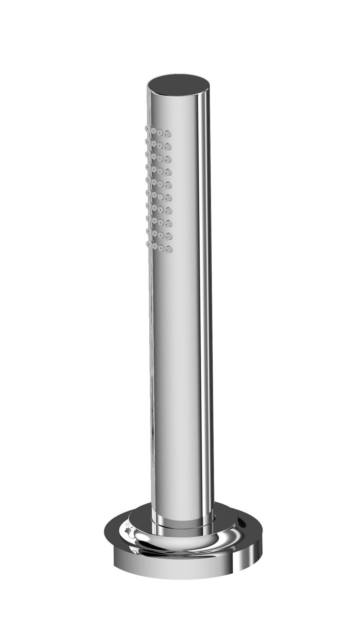 Deck-mounted retractable handshower