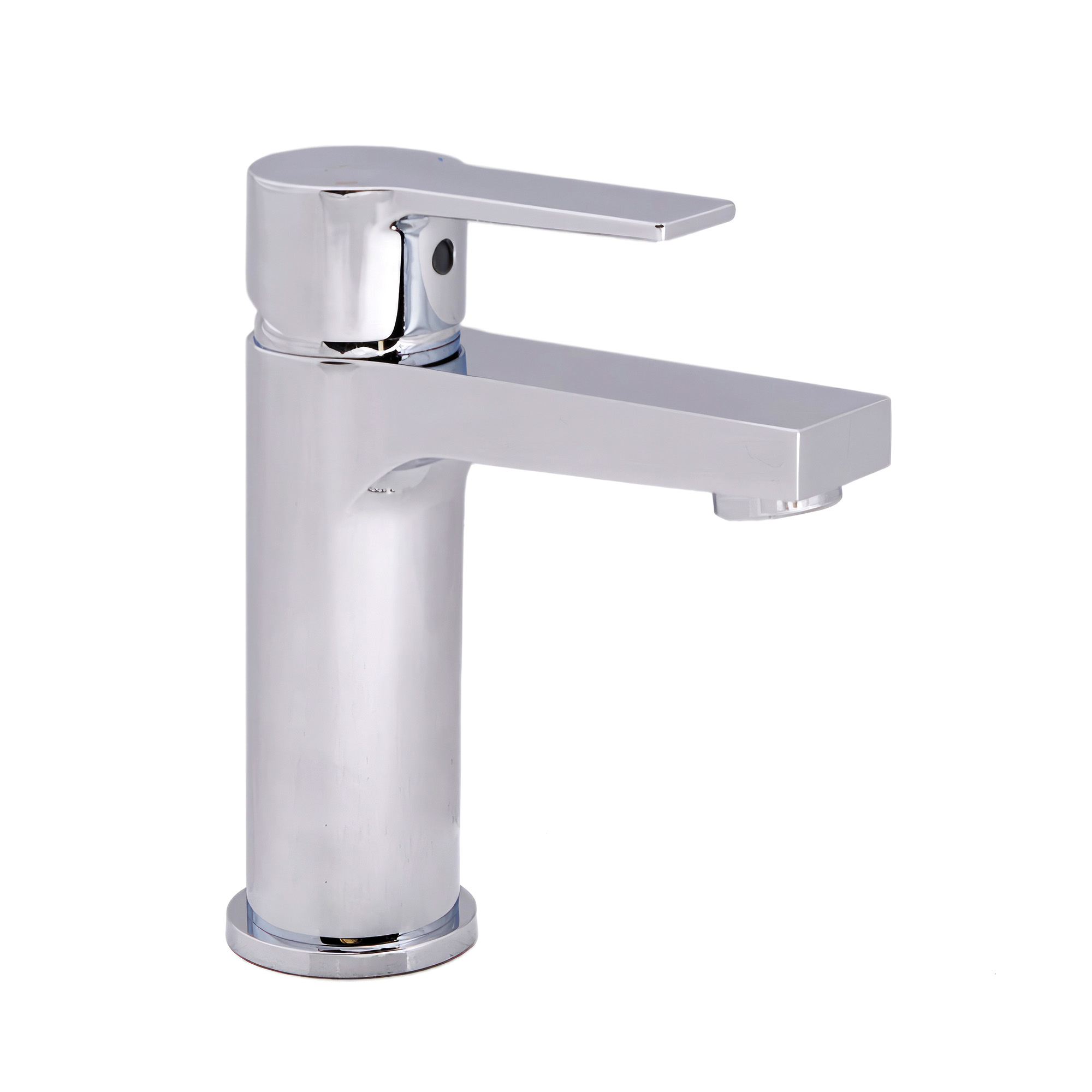 Single-lever basin mixer with aerator and flexible hoses 3/8″ >350mm.