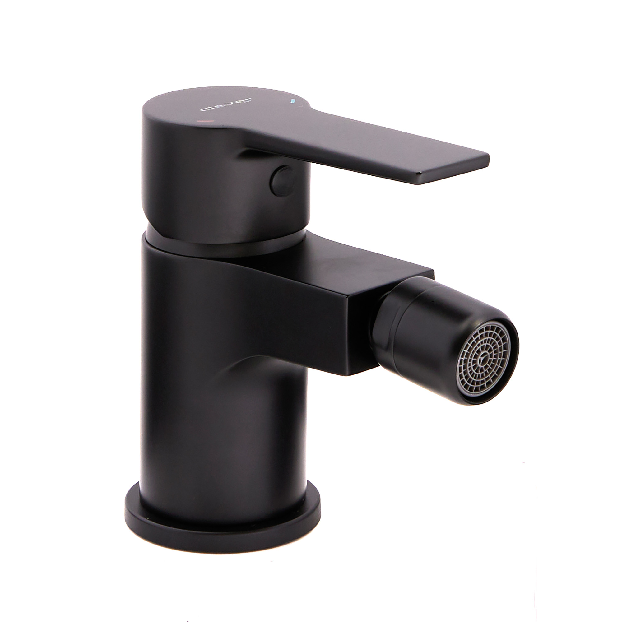 Single-lever bidet mixer with swivel aerator and flexible hoses 3/8″ >350mm.