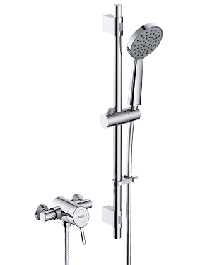 Acute2 Thermostatic Exposed Shower Valve with Riser Kit Chrome