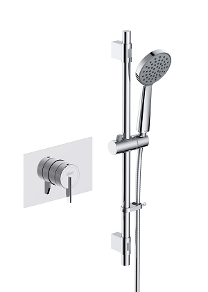Sonique3 Thermostatic Concealed Shower Valve with Riser Kit Chrome