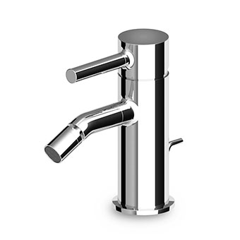 Pan bidet mixer with waste