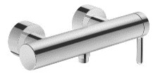Single lever shower mixer exposed chrome