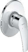 Single lever shower mixer concealed