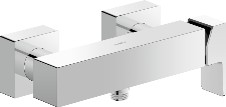 Single lever shower mixer exposed