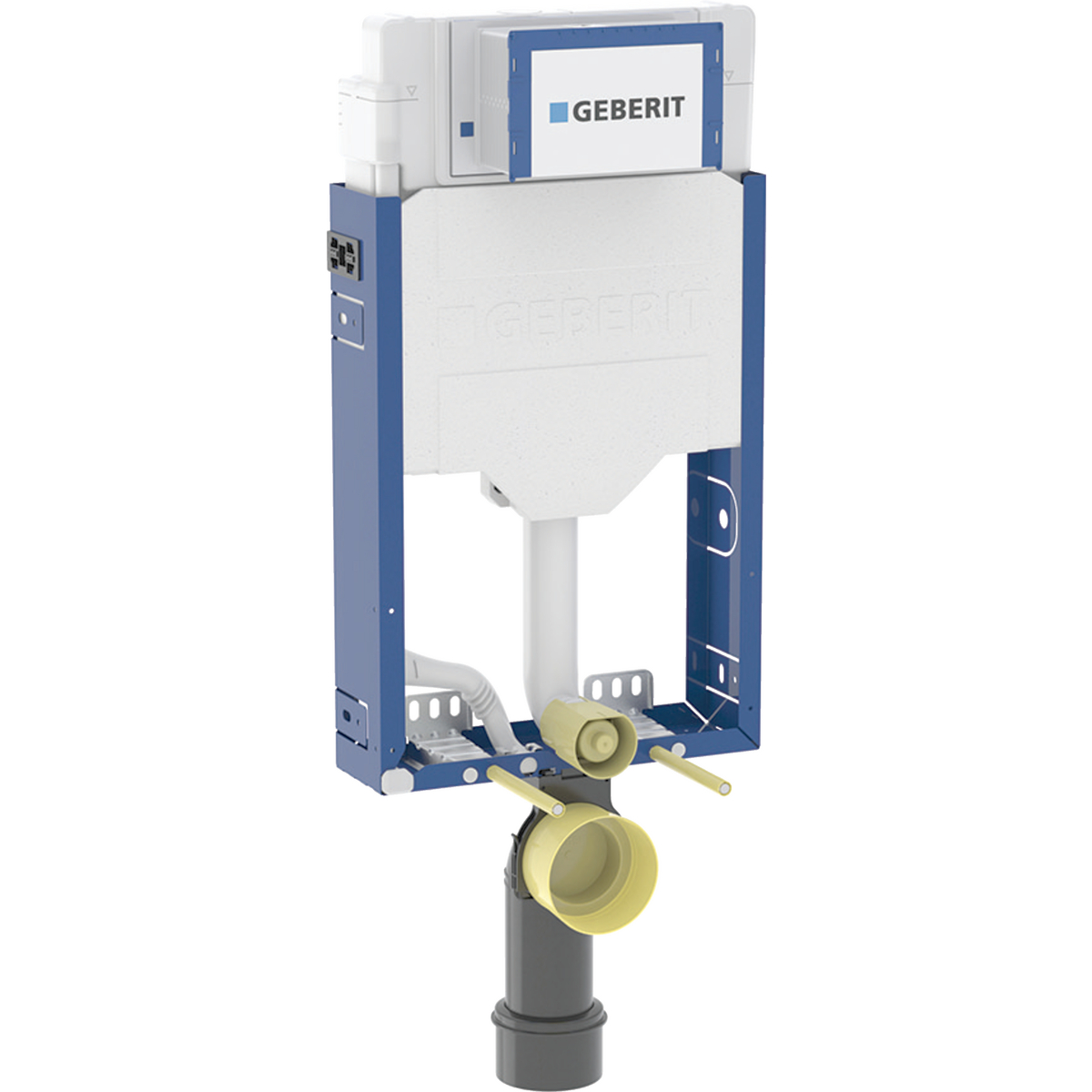 Geberit Kombifix element for wall-hung WC, 108 cm, with Sigma concealed cistern 12 cm, 4 / 2 litres