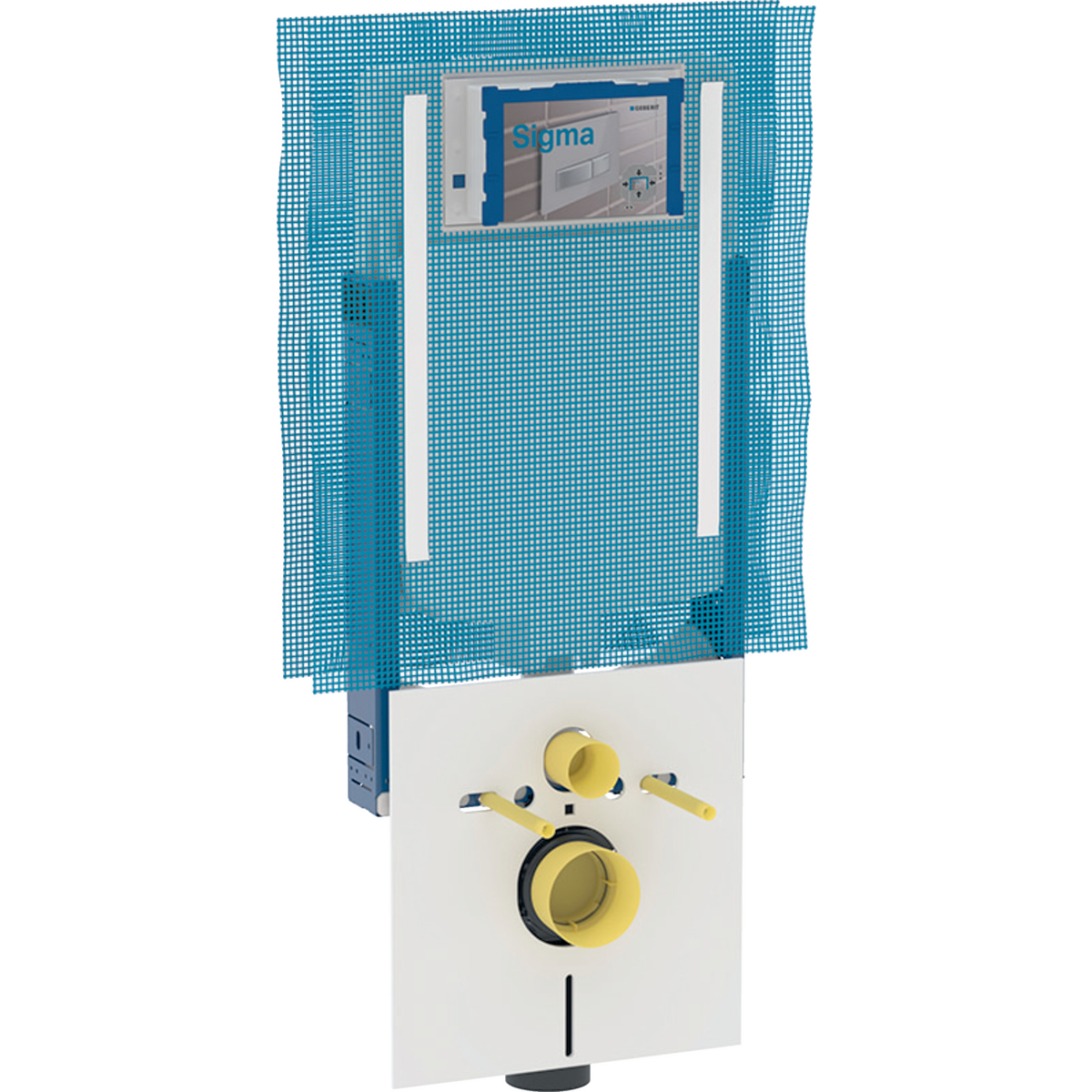 Geberit Kombifix element for wall-hung WC, 109 cm, with Sigma concealed cistern 8 cm