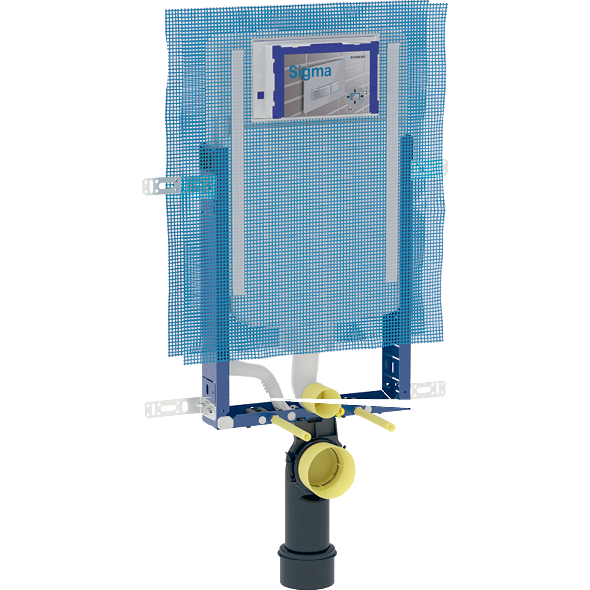 Geberit Kombifix element for wall-hung WC, 109 cm, with Sigma concealed cistern 8 cm
