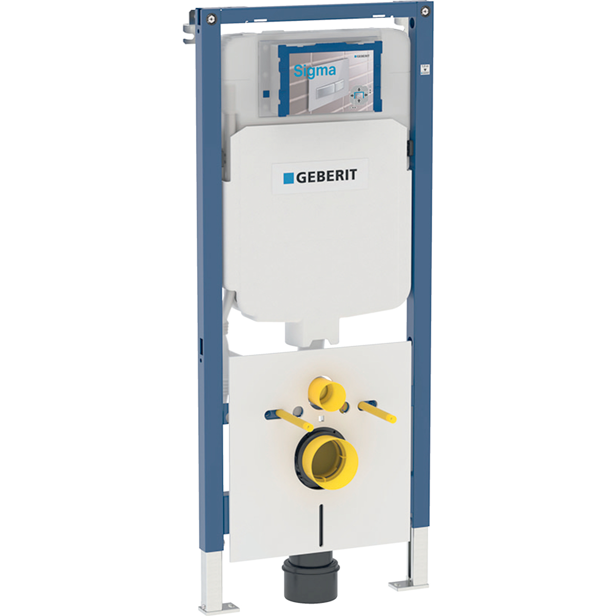 Geberit Duofix element for wall-hung WC, 114 cm, with Sigma concealed cistern 8 cm
