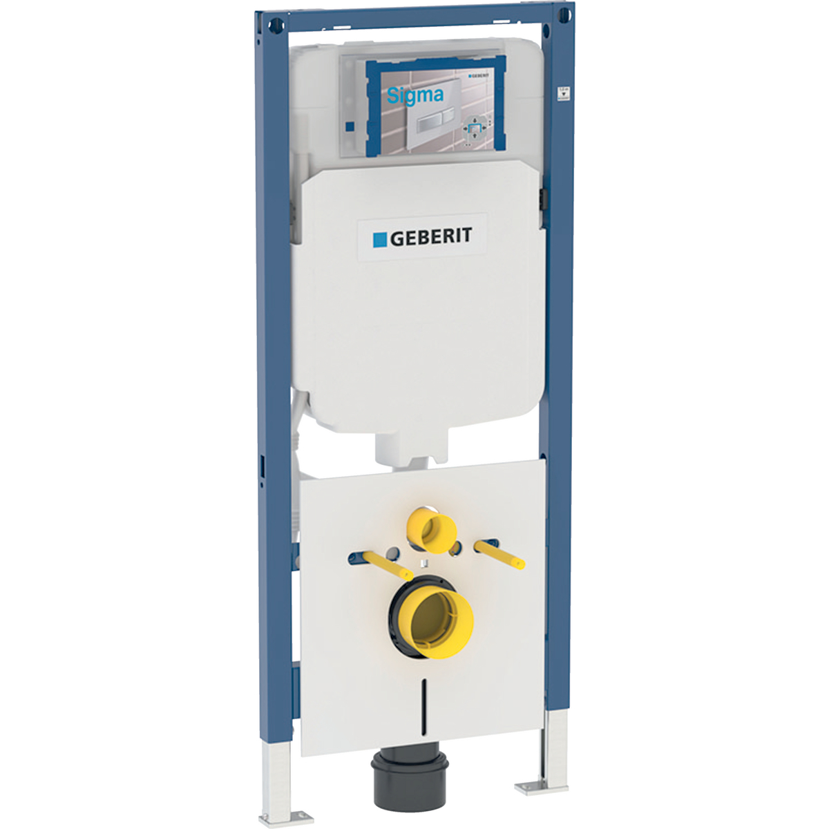 Geberit Duofix element for wall-hung WC, 114 cm, with Sigma concealed cistern 8 cm