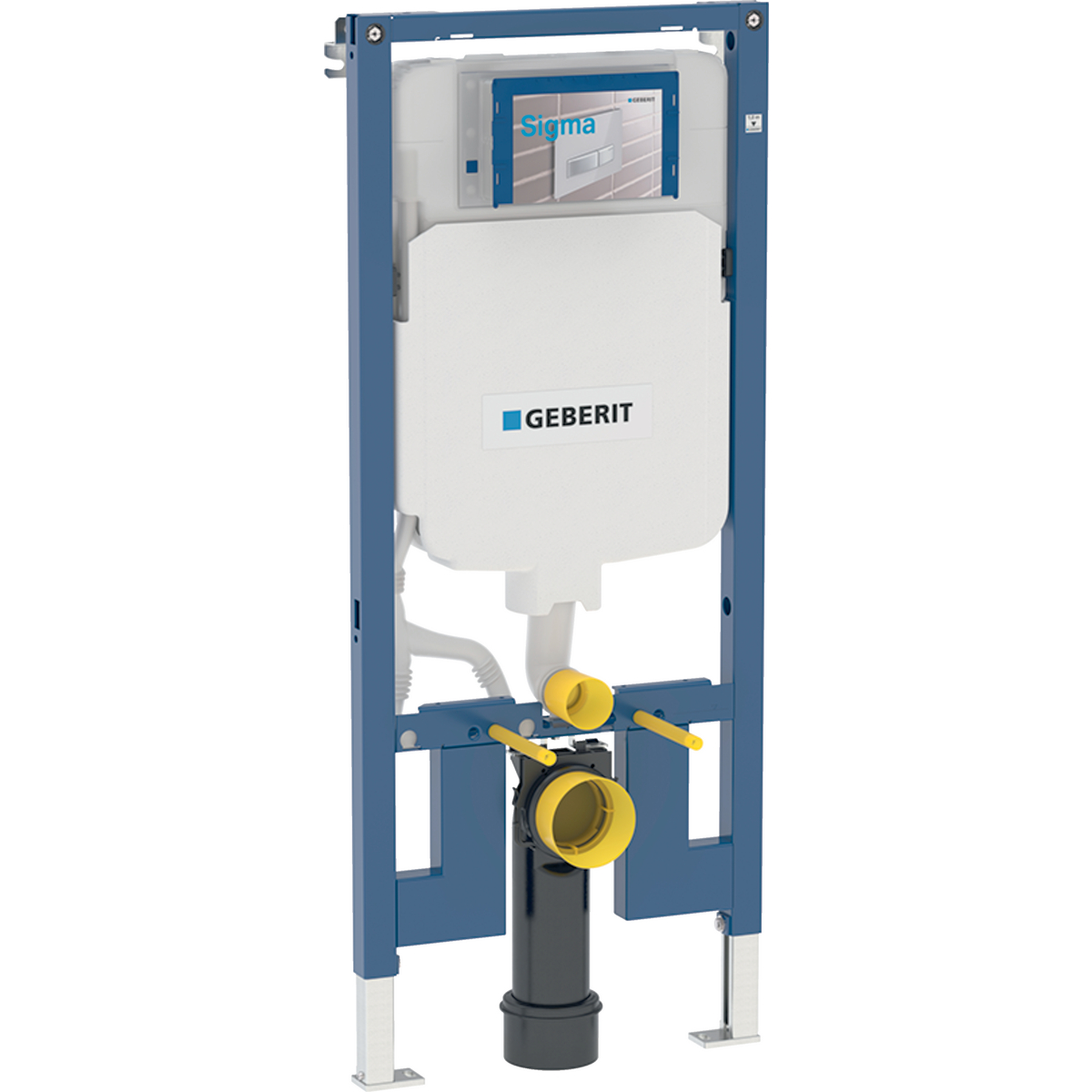 Geberit Duofix element for wall-hung WC, 114 cm, with Sigma concealed cistern 8 cm