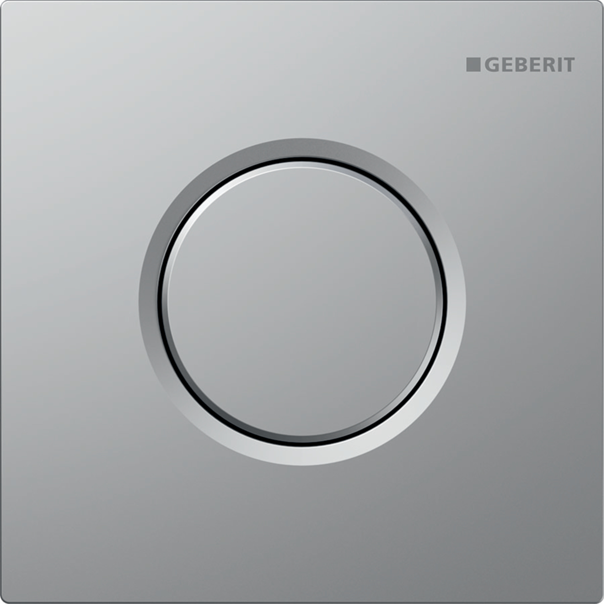 Geberit hand operated pneumatic urinal control, Sigma01 matt crome