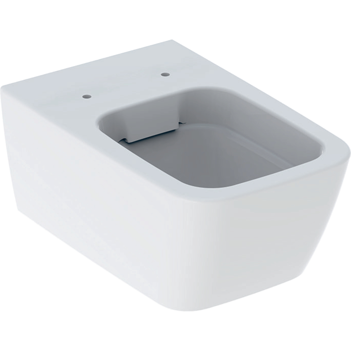 Geberit iCon wall-hung WC, square, washdown, shrouded, Rimfree: T=54cm, white / KeraTect