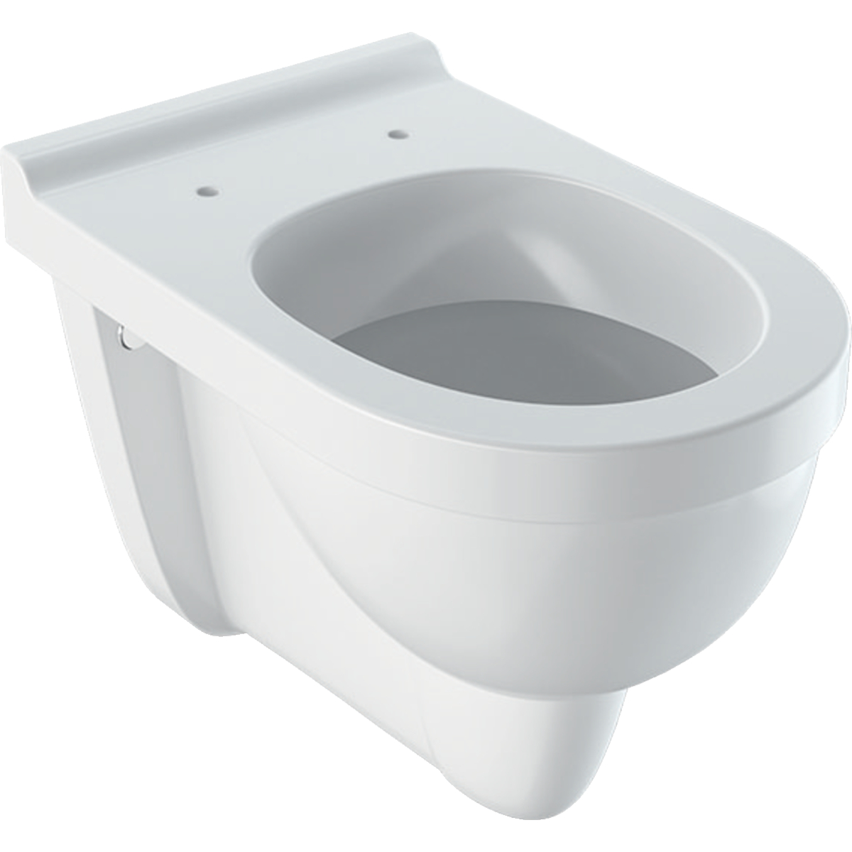 Geberit Renova Comfort wall-hung WC, washdown, raised: T=53.5cm, white / KeraTect