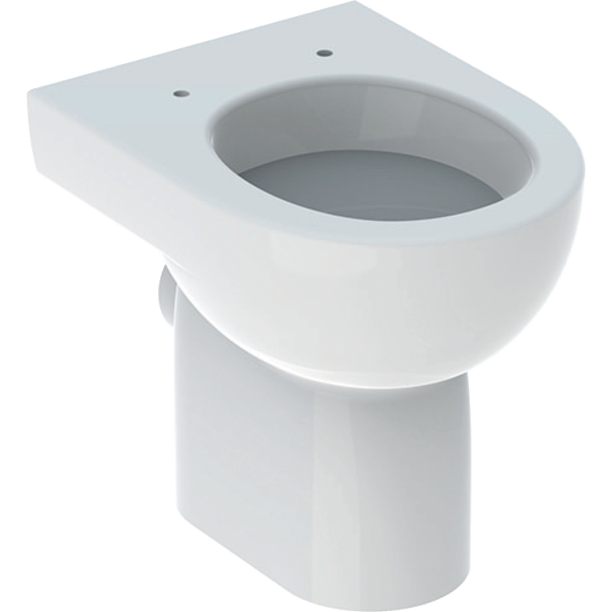 Geberit Renova floor-standing WC, washout, horizontal outlet, semi-shrouded: T=47.5cm, white / KeraTect