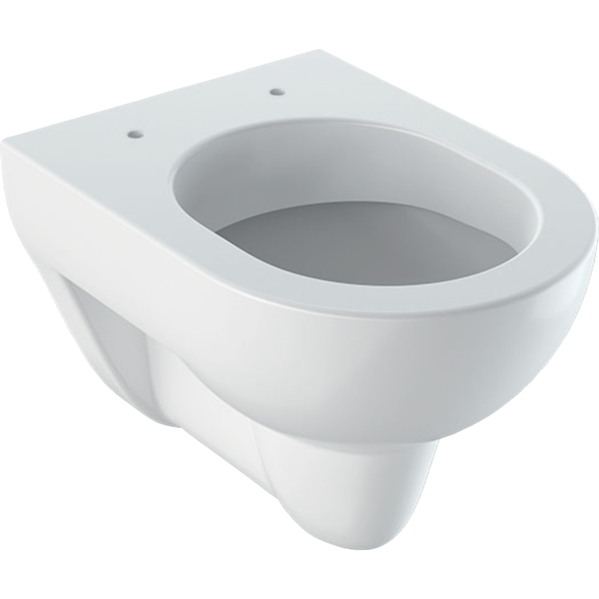 Geberit Renova Compact wall-hung WC, washdown, small projection: T=48cm, white / KeraTect